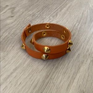 Vita Fede Como Stud Wrap Leather Bracelet